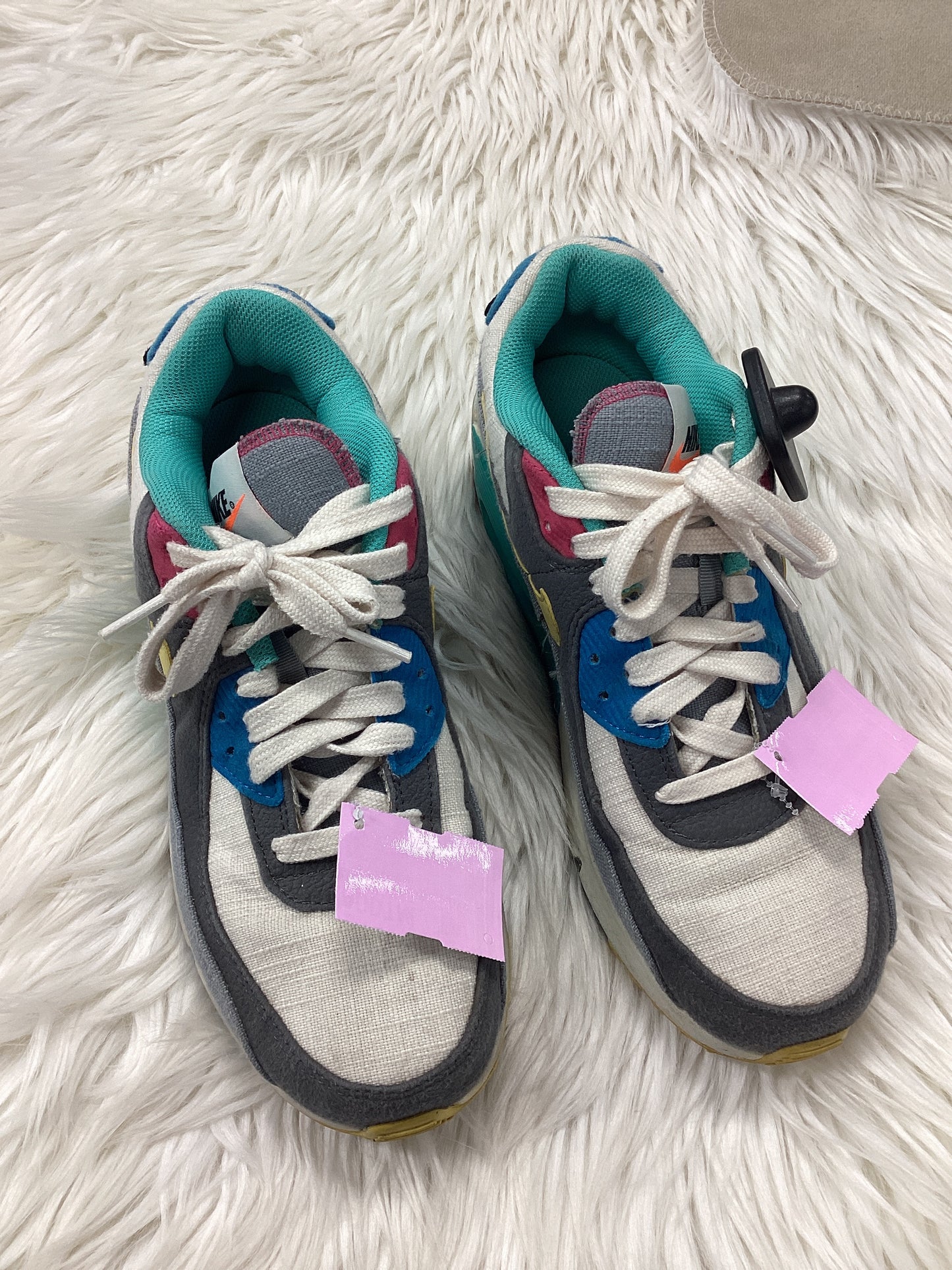 Shoes Sneakers By Nike In Cream & Grey, Size:8.5