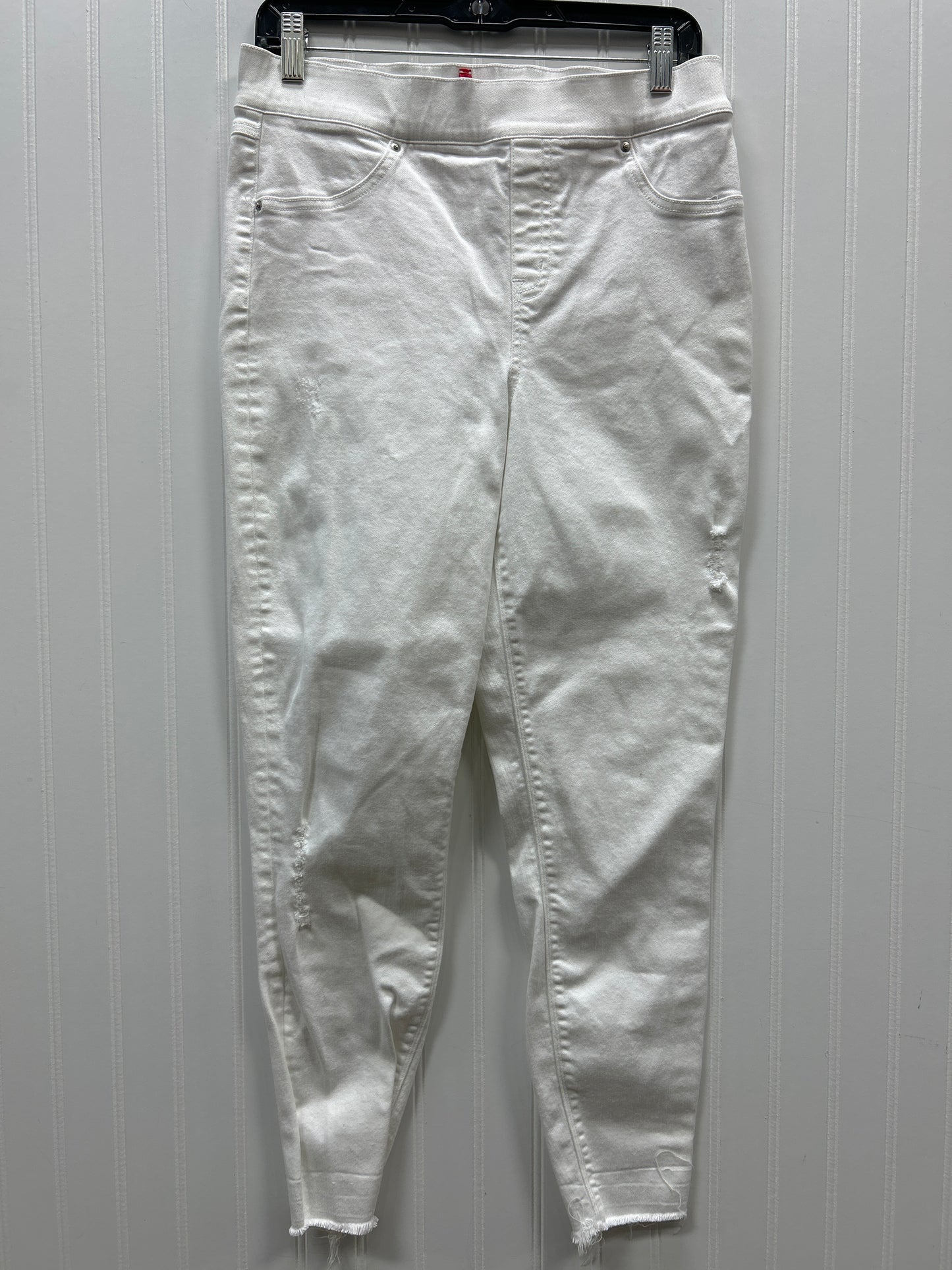 Jeans Skinny By Spanx In White Denim, Size:L