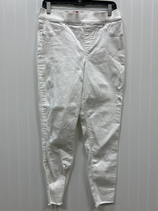 Jeans Skinny By Spanx In White Denim, Size:L