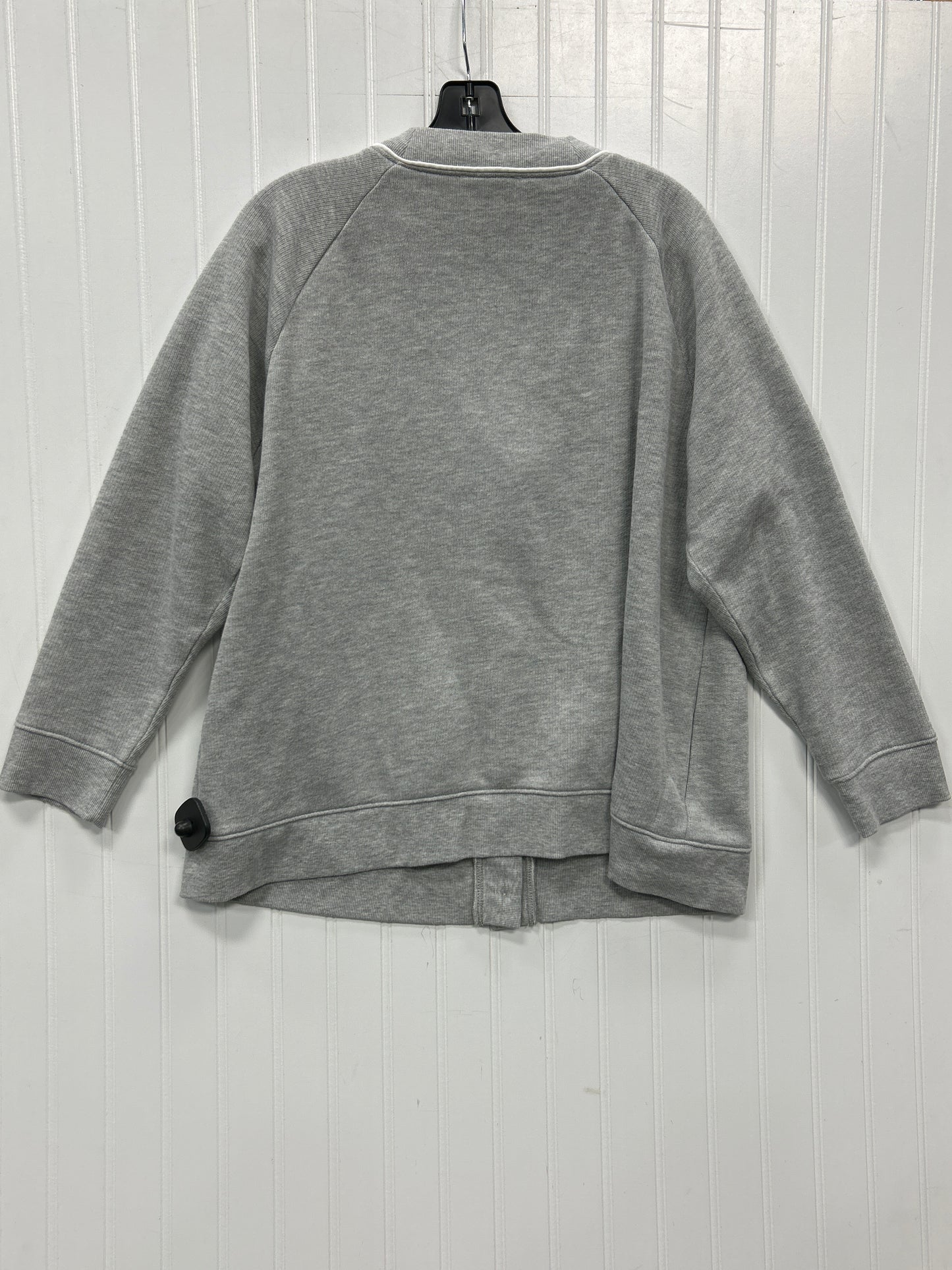 Cardigan By Maurices In Grey, Size:1X