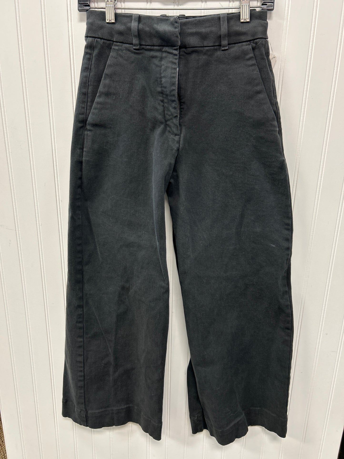 Jeans Wide Leg By Everlane In Black Denim, Size:0