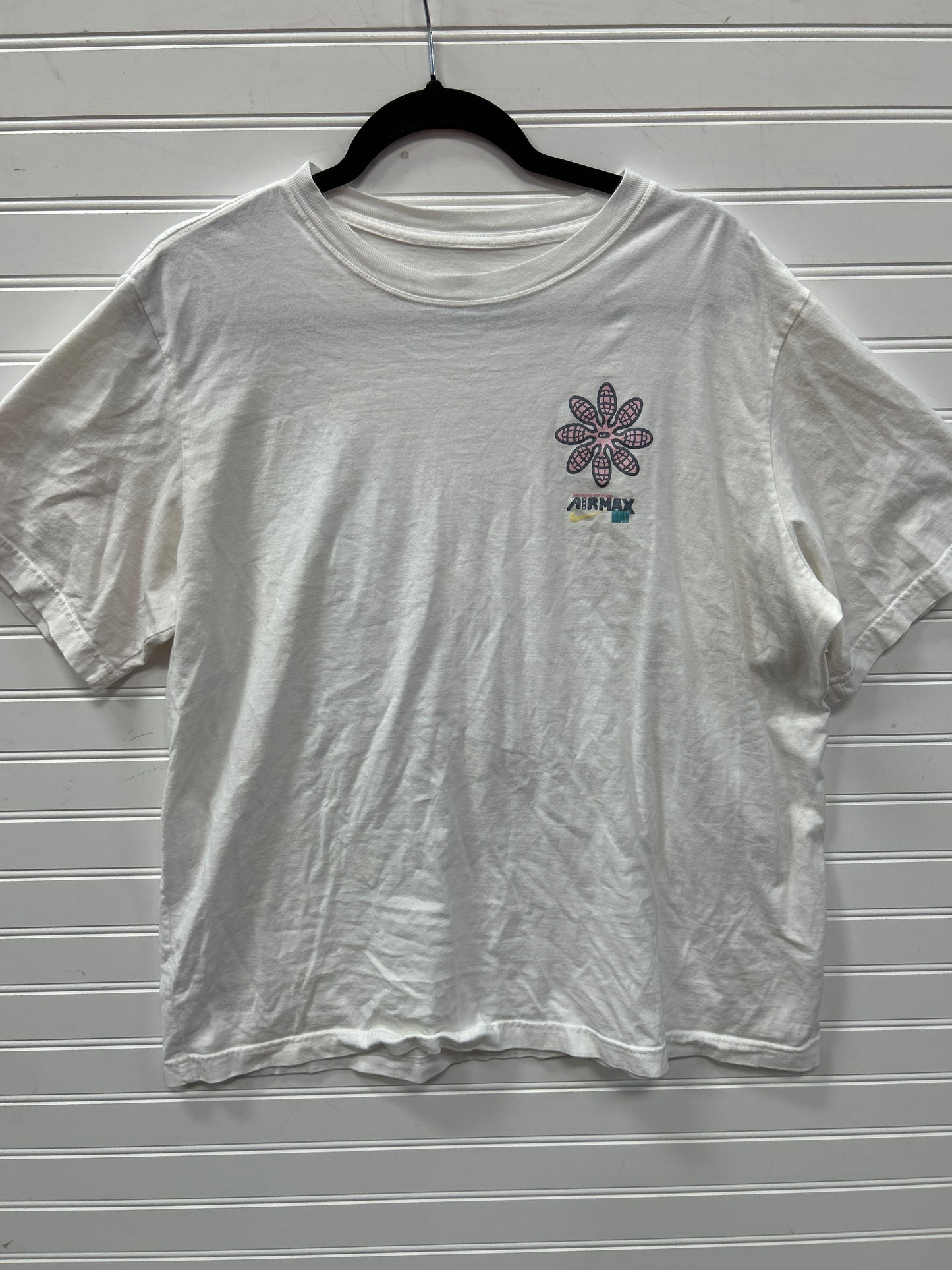 Athletic Top Ss By Nike Apparel In White, Size:L