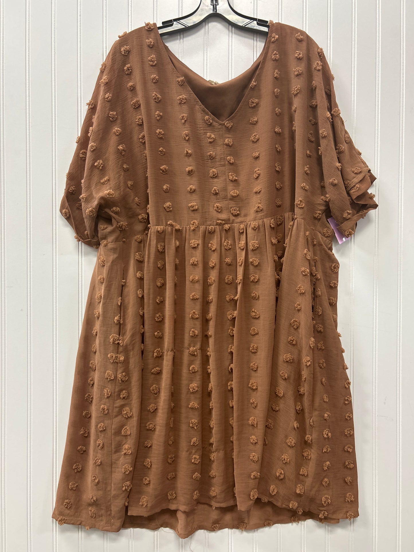 Dress Casual Midi By Jodifl In Brown, Size:3