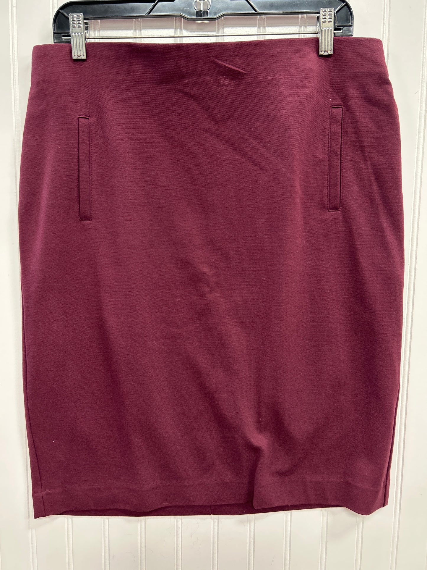 Skirt Midi By Chicos In Maroon, Size:10