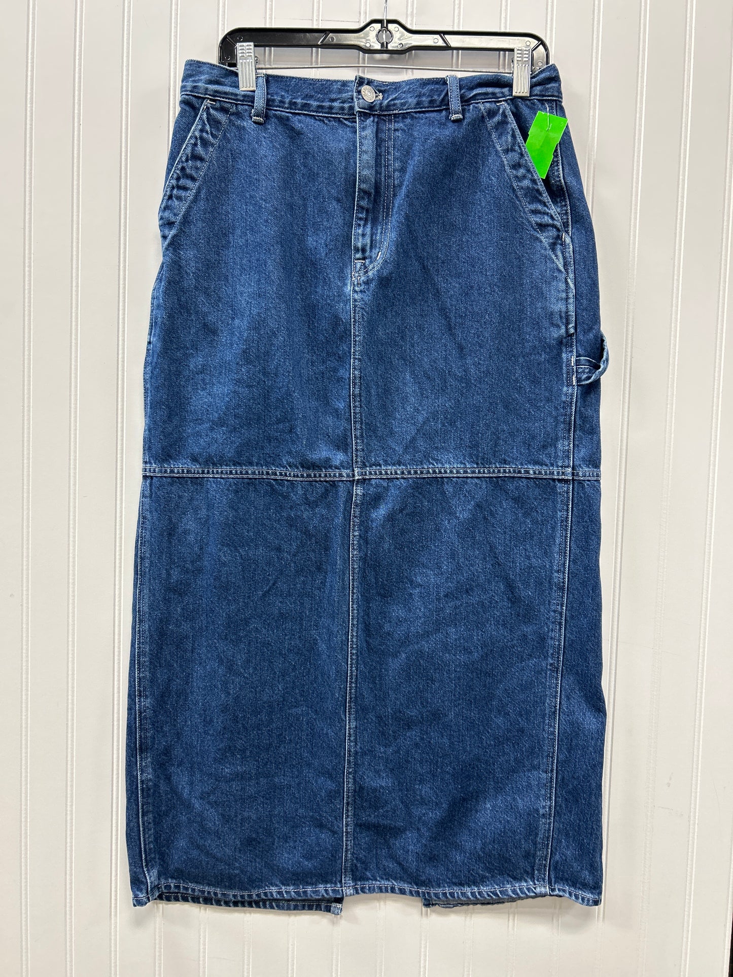 Skirt Maxi By Madewell In Blue Denim, Size:6