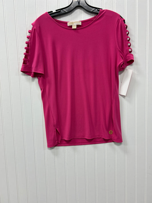 Top Ss By Michael By Michael Kors In Pink, Size:M