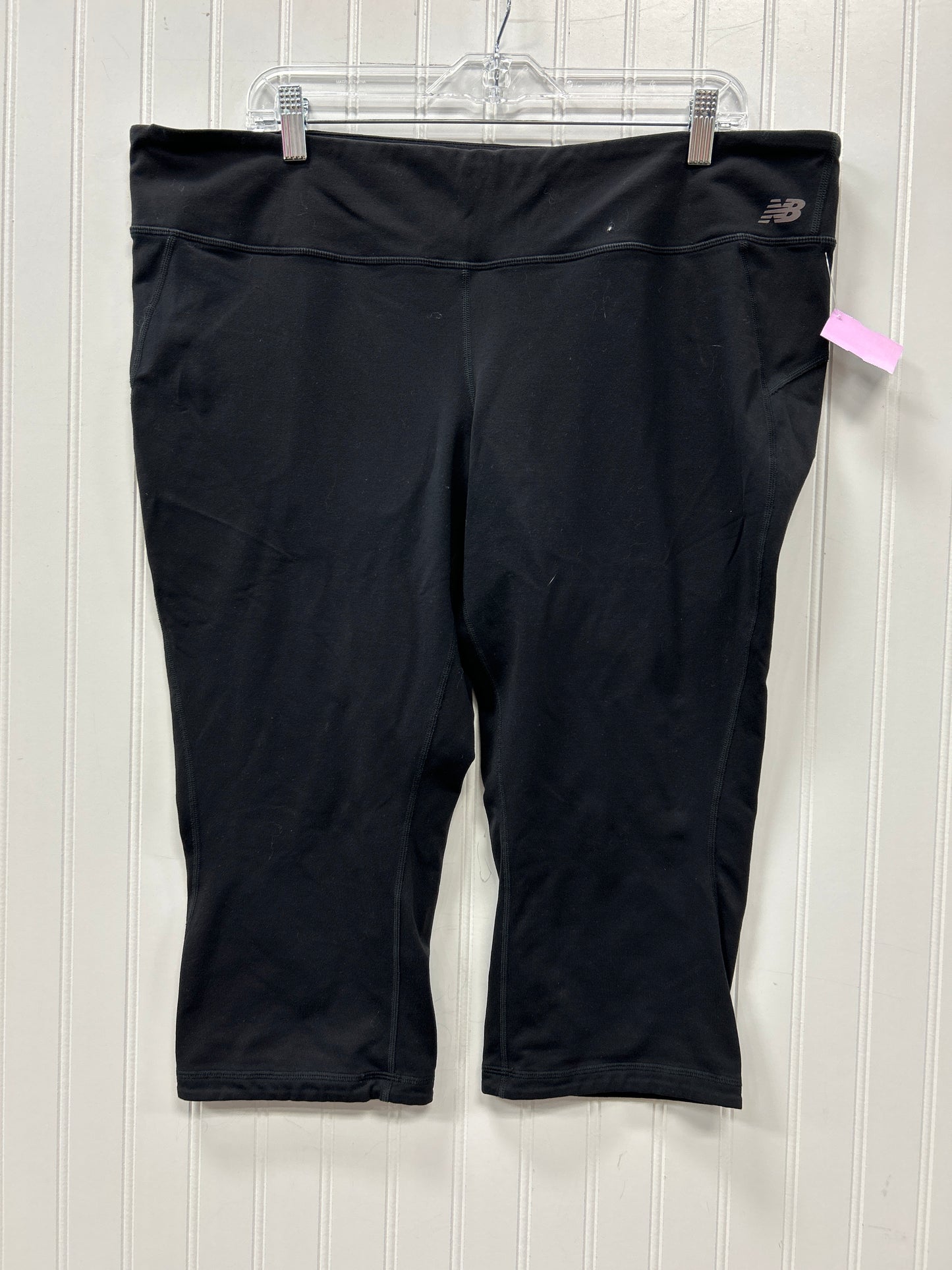 Athletic Leggings Capris By New Balance In Black, Size:2X