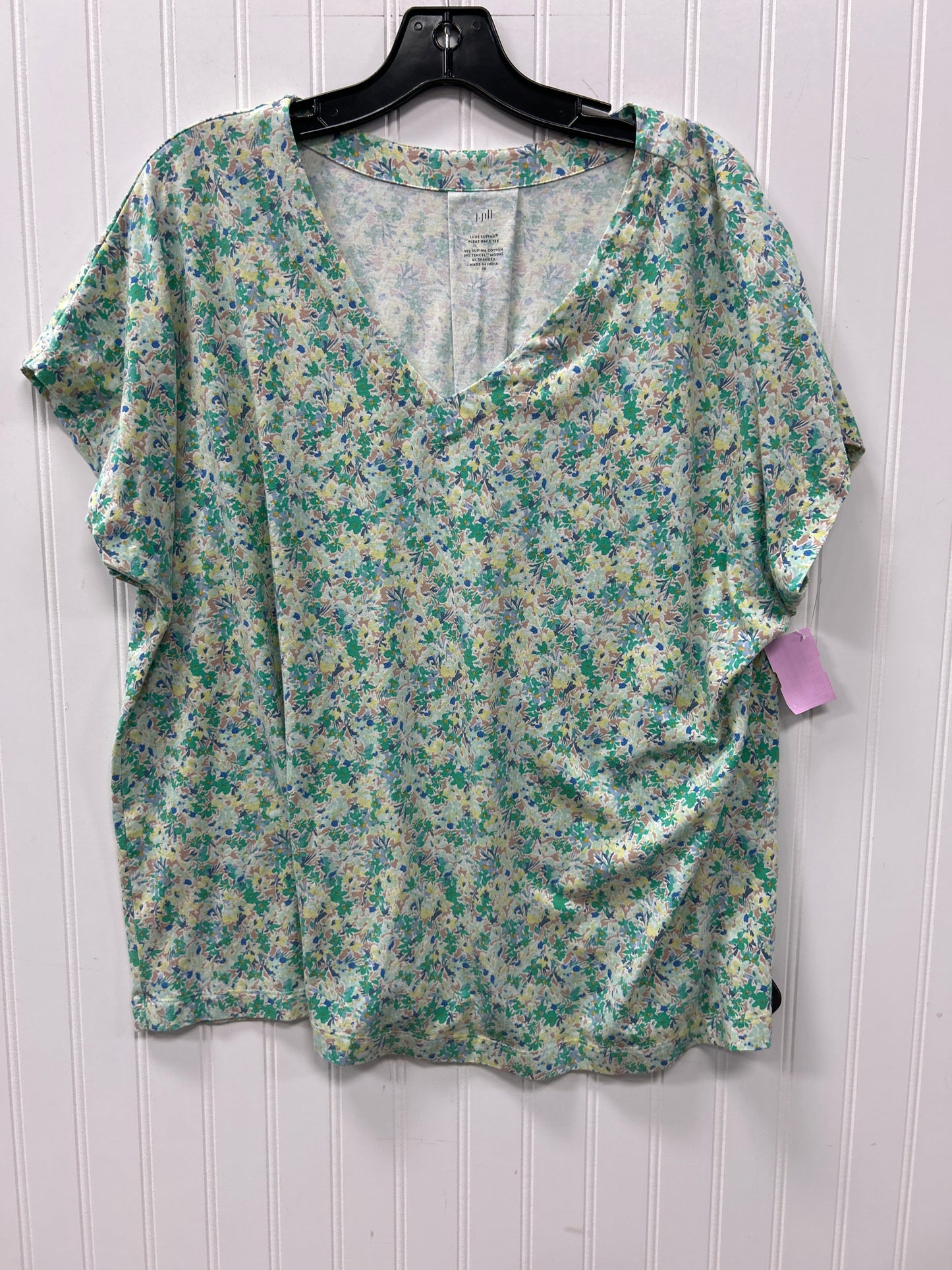 Top Ss By J. Jill In Green, Size:2X
