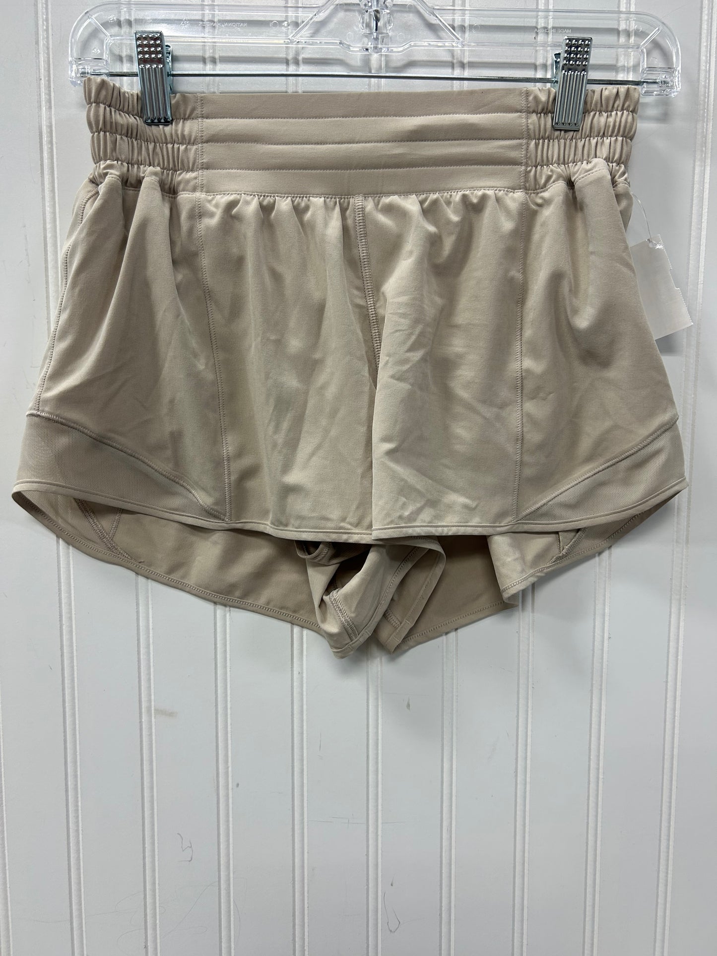 Athletic Shorts By Lululemon In Tan, Size:6