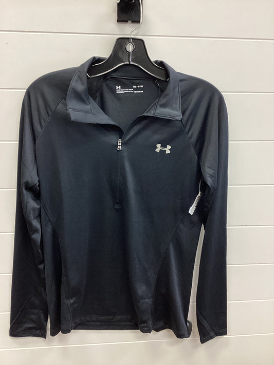 Athletic Top Ls Collar By Under Armour In Black, Size:M