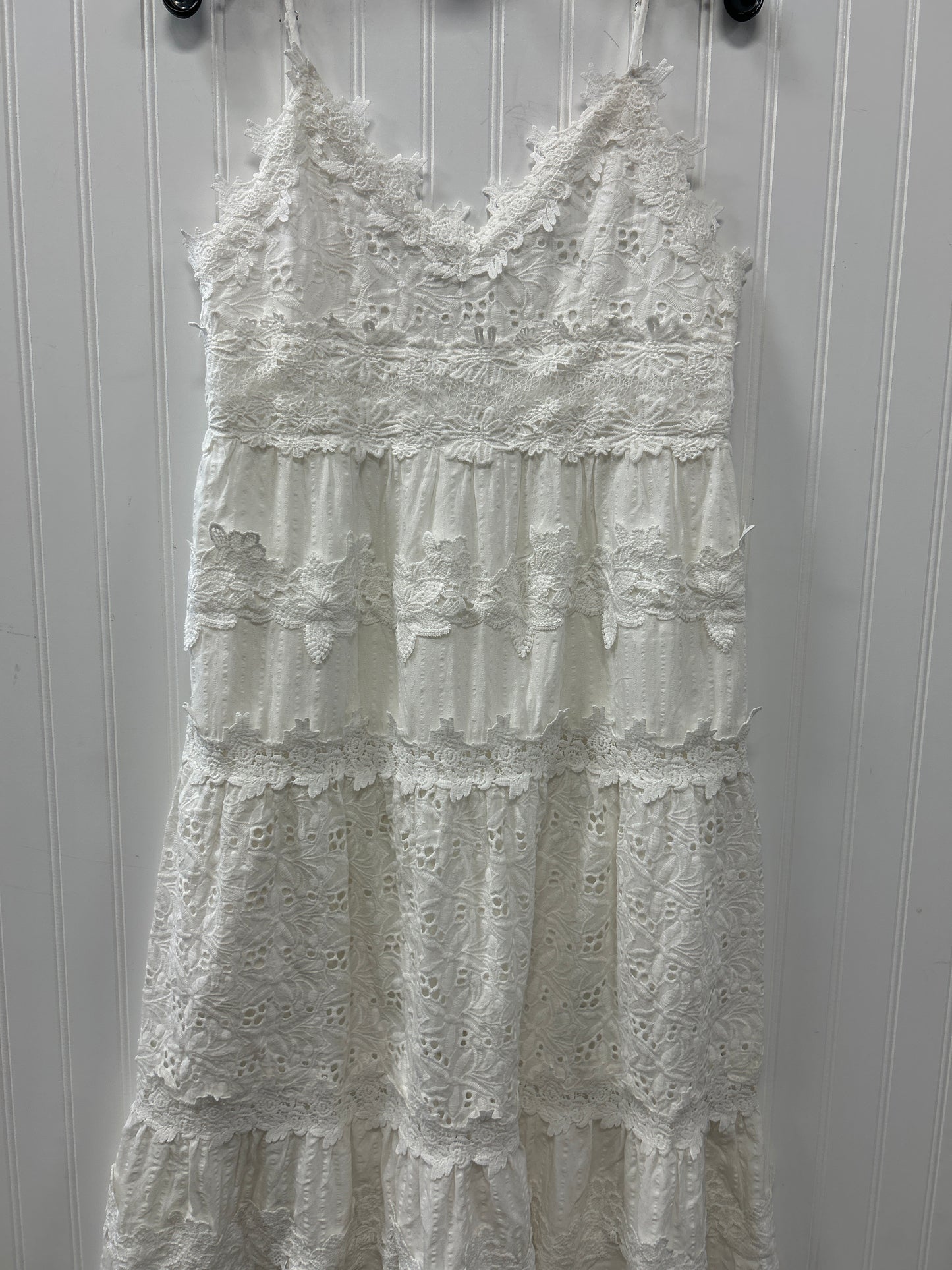 Dress Casual Maxi By Pol In White, Size:L
