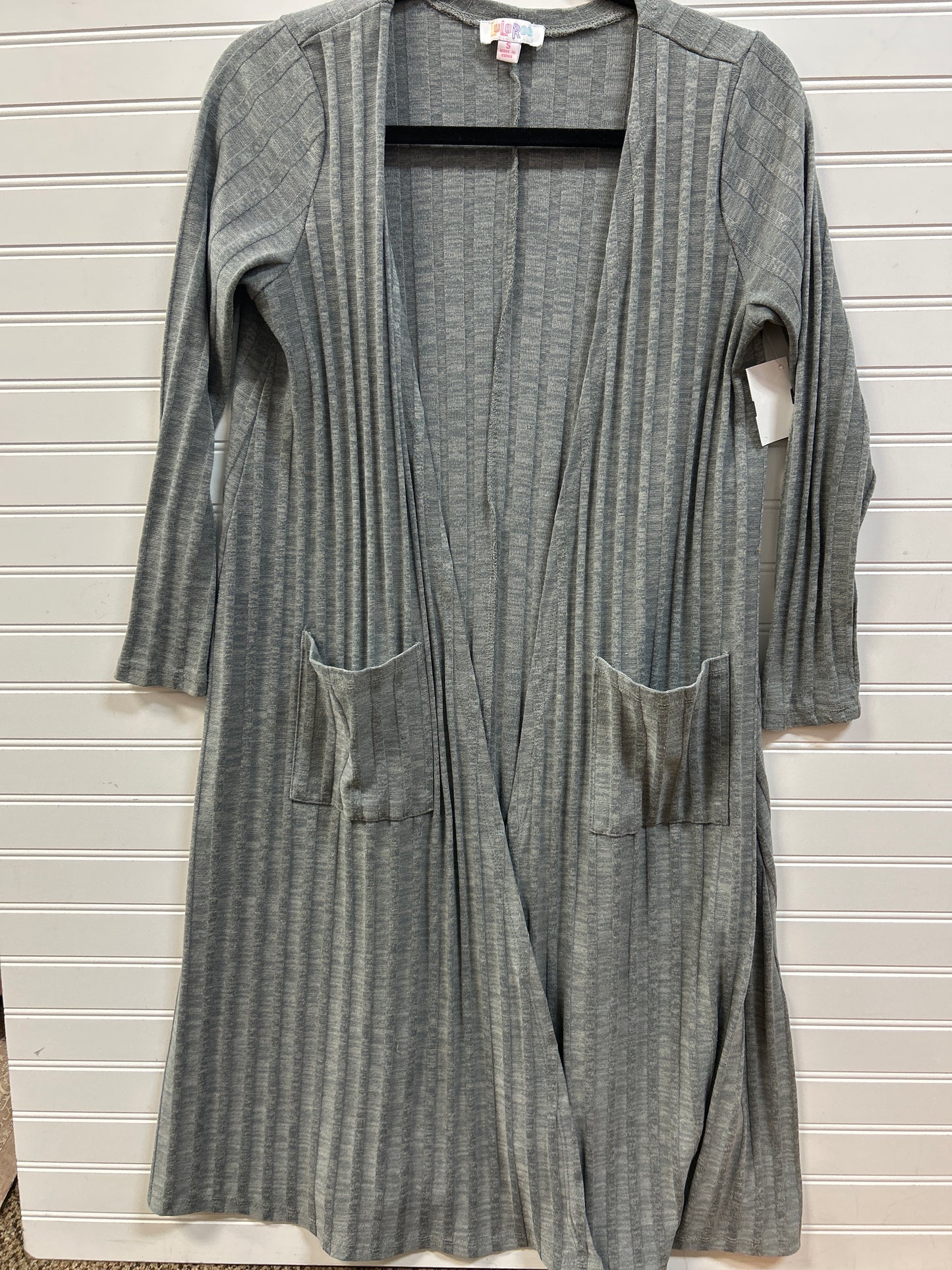 Sweater Cardigan By Lularoe In Grey, Size:S