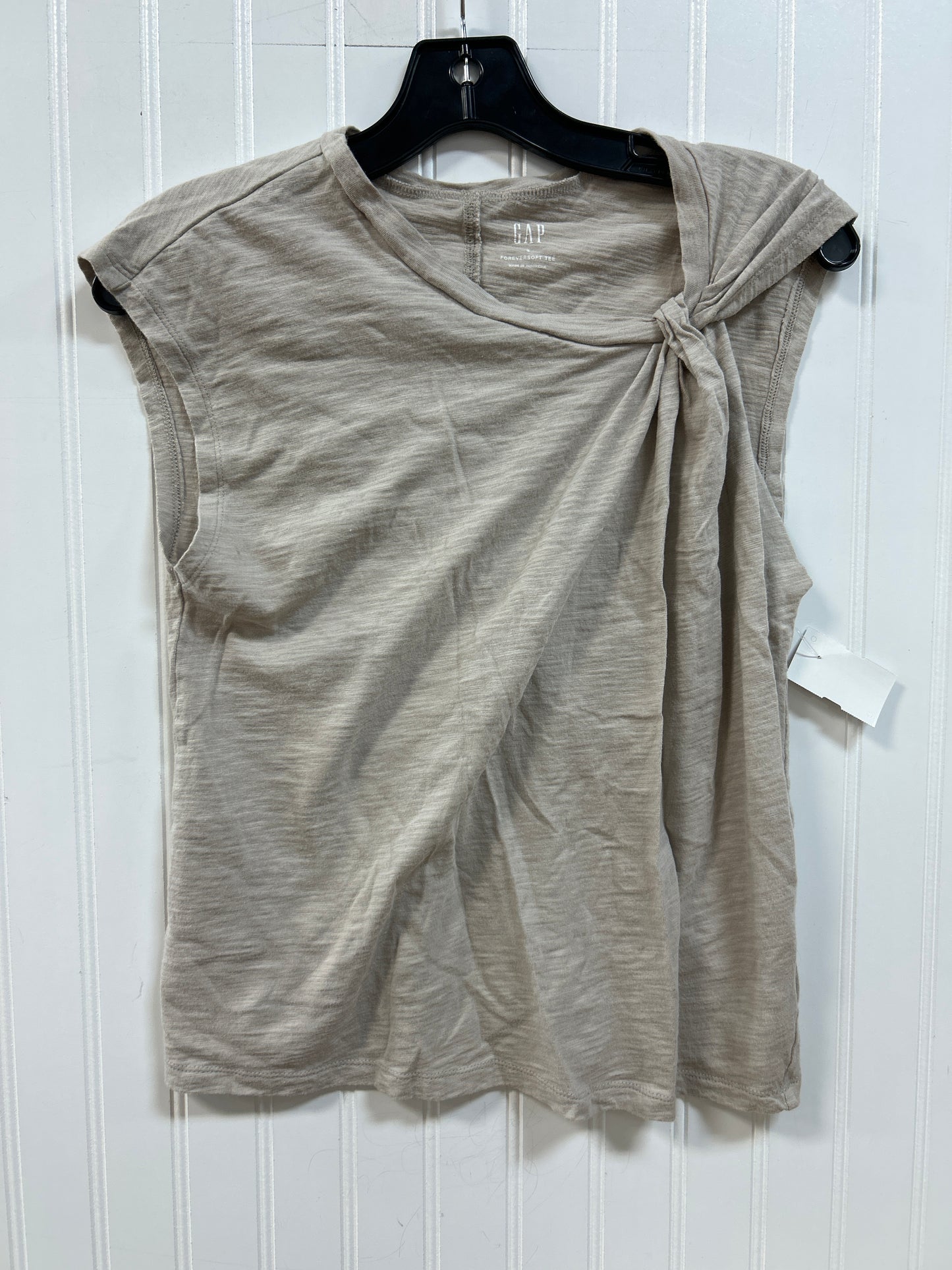 Top Sleeveless By Gap In Tan, Size:S