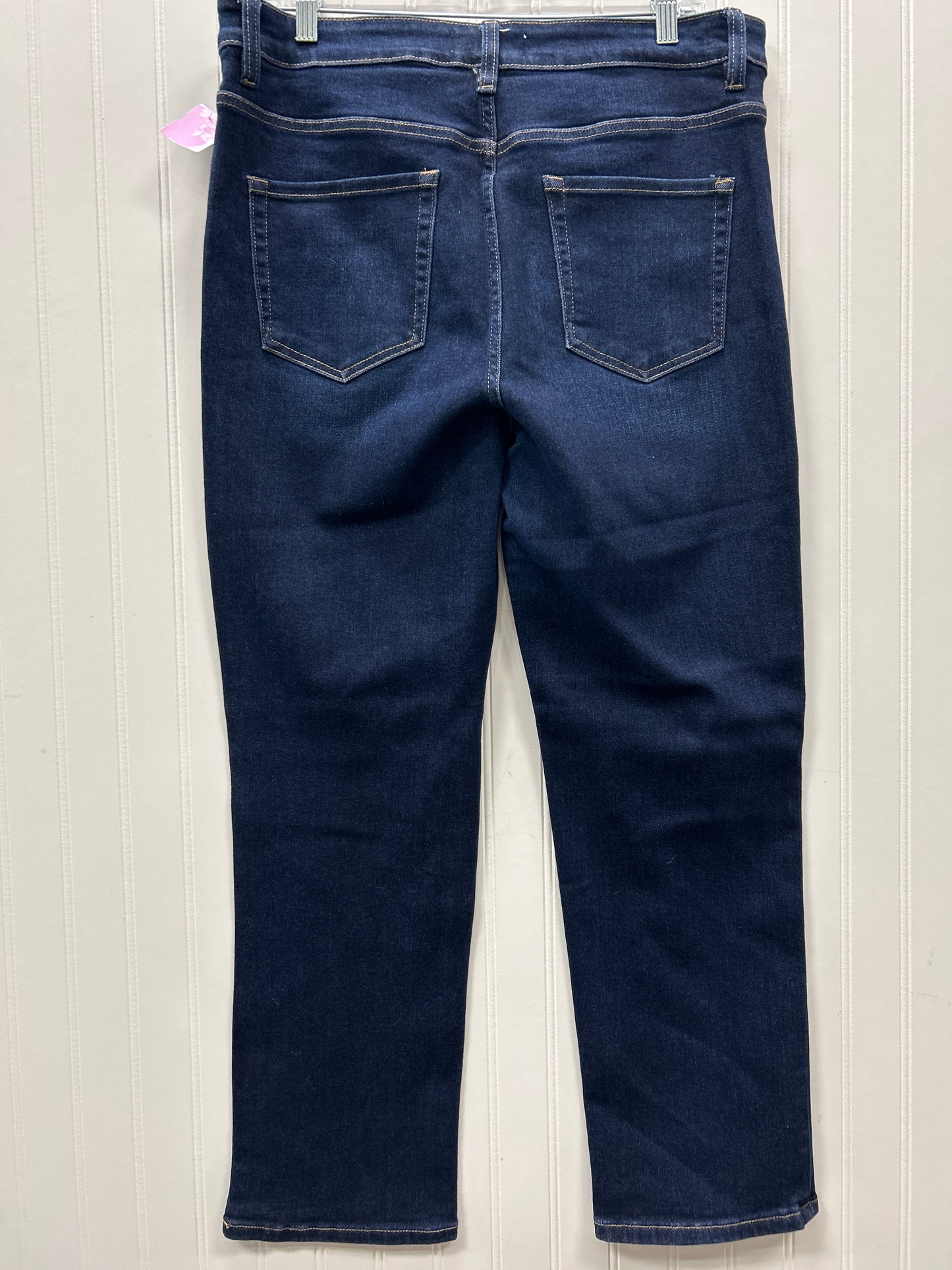 Jeans Straight By Vervet In Blue Denim, Size:12
