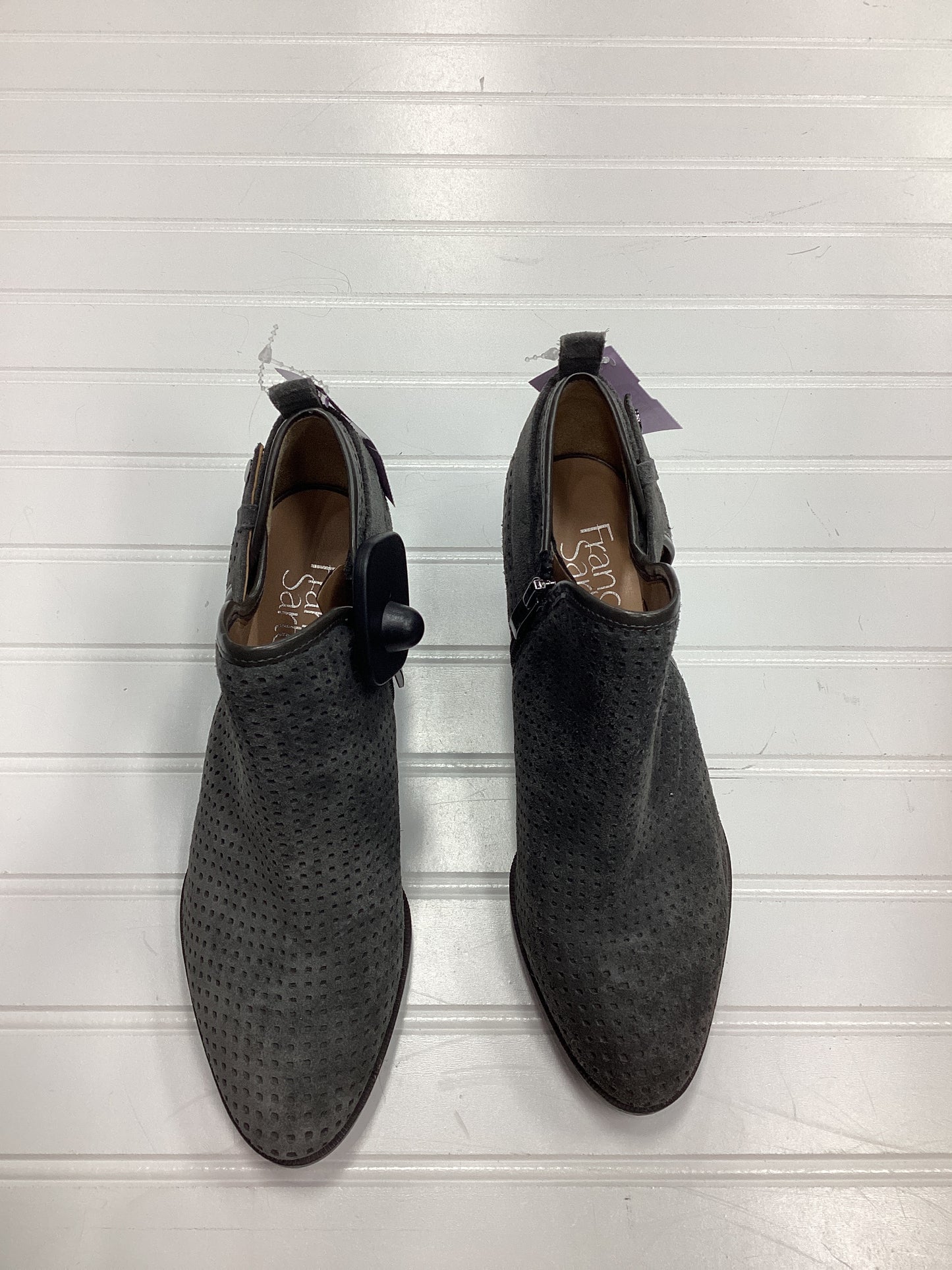 Boots Ankle Heels By Franco Sarto In Grey, Size:7