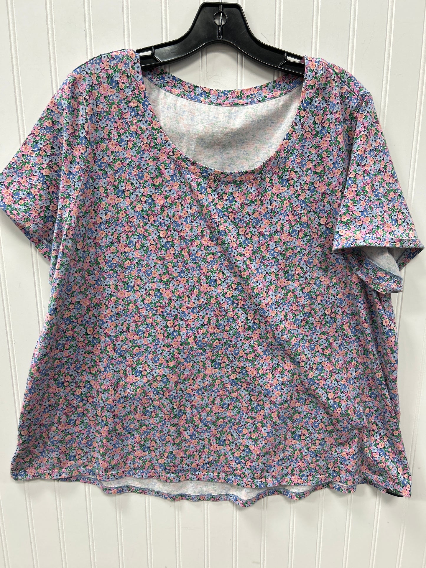 Top Ss By J. Jill In Floral Print, Size:2X