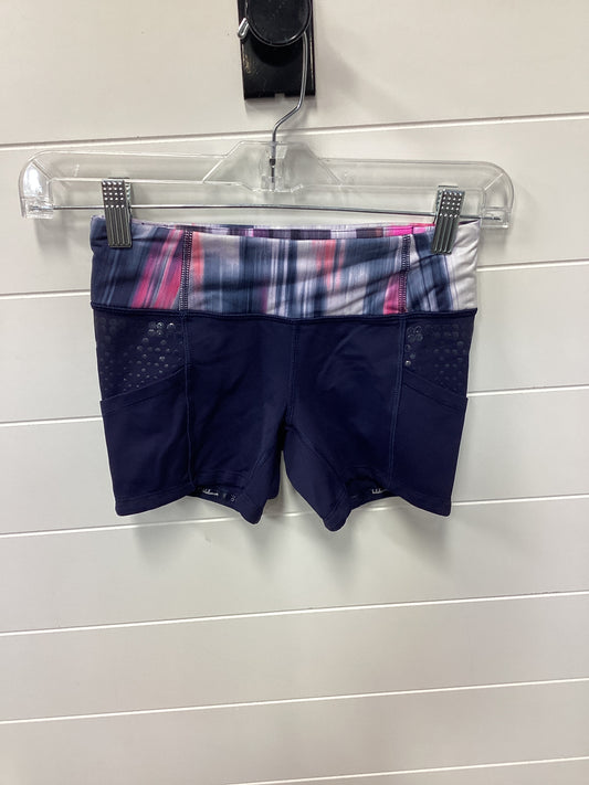 Athletic Shorts By Lululemon In Blue, Size:2