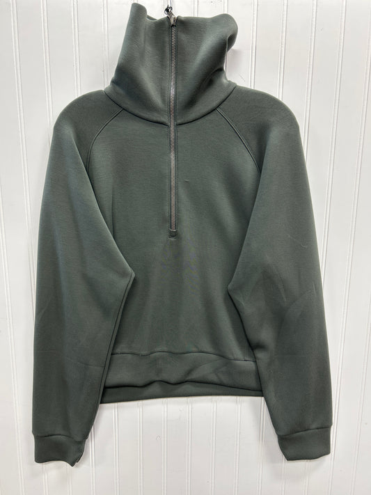 Athletic Top Ls Collar By Spanx In Green, Size:L
