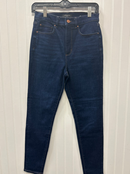 Jeans Skinny By Ann Taylor In Blue Denim, Size:6P