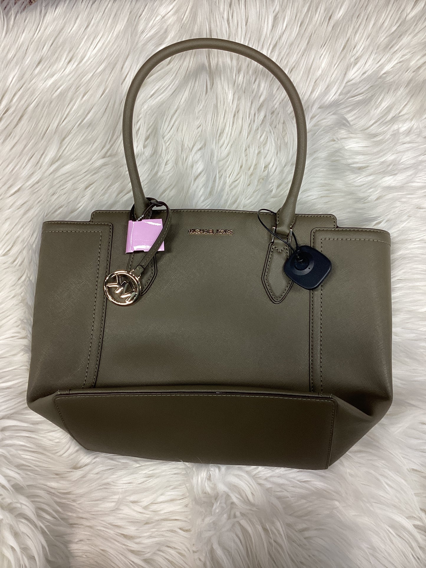 Handbag Designer By Michael Kors In Green, Size:Large
