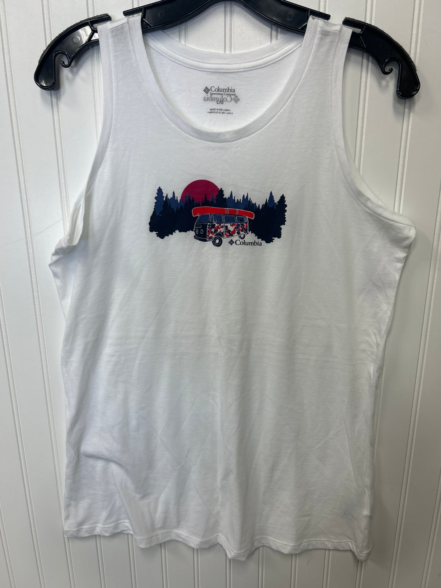 Athletic Tank Top By Columbia In White, Size:L