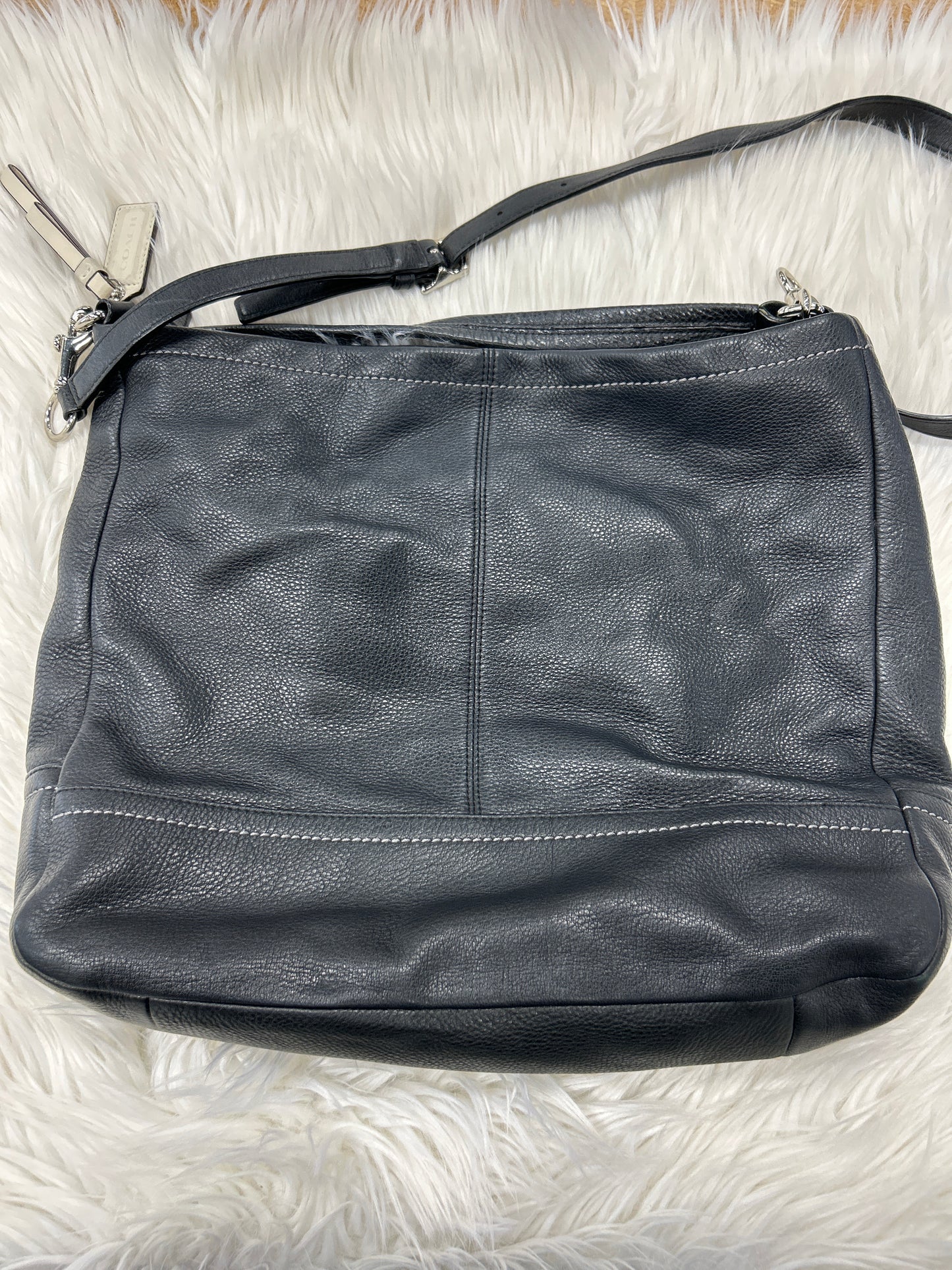 Handbag Designer By Coach In Black, Size:Large