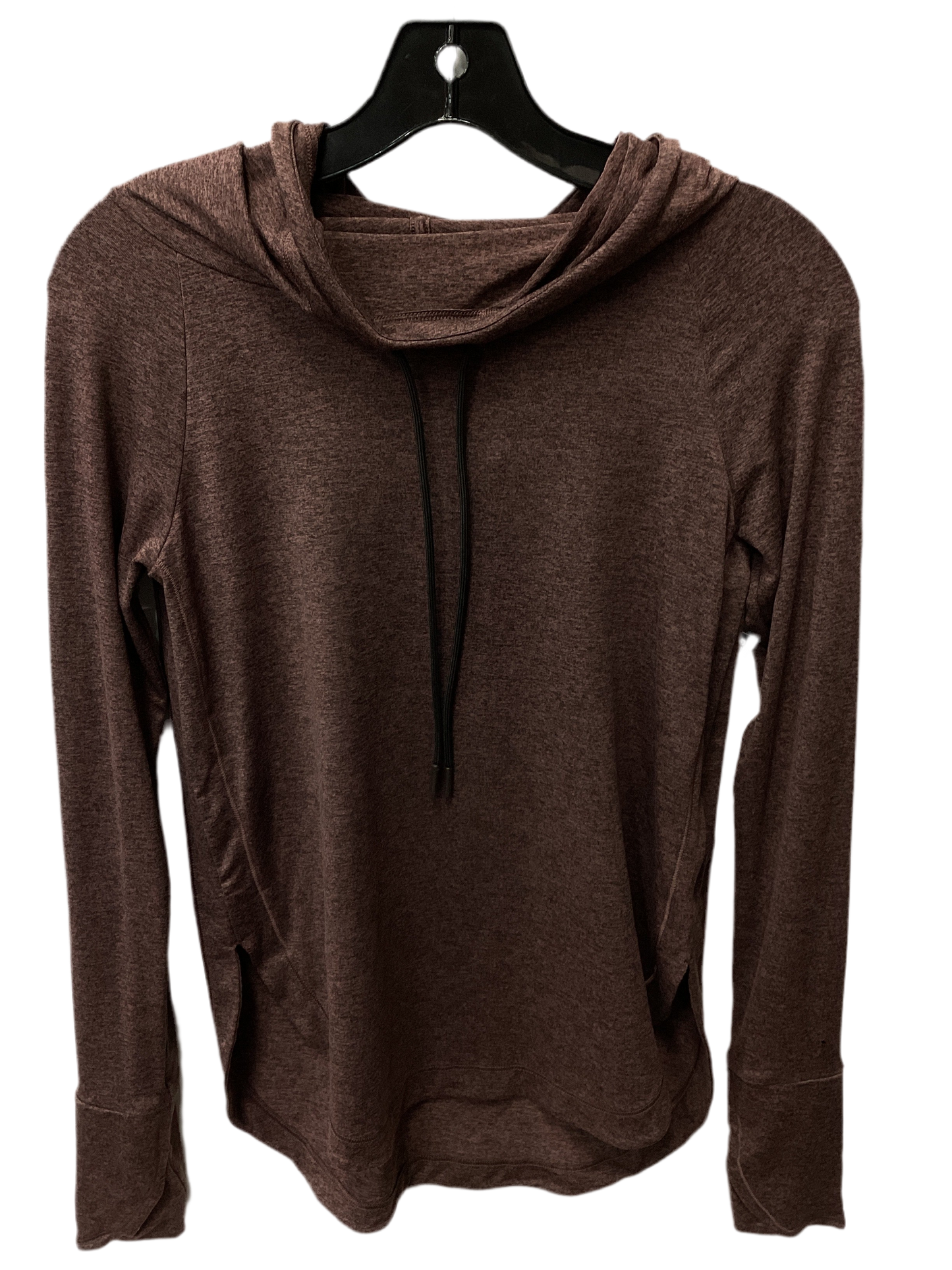 Athletic Top Ls Hoodie By Athleta In Brown, Size:Xxs