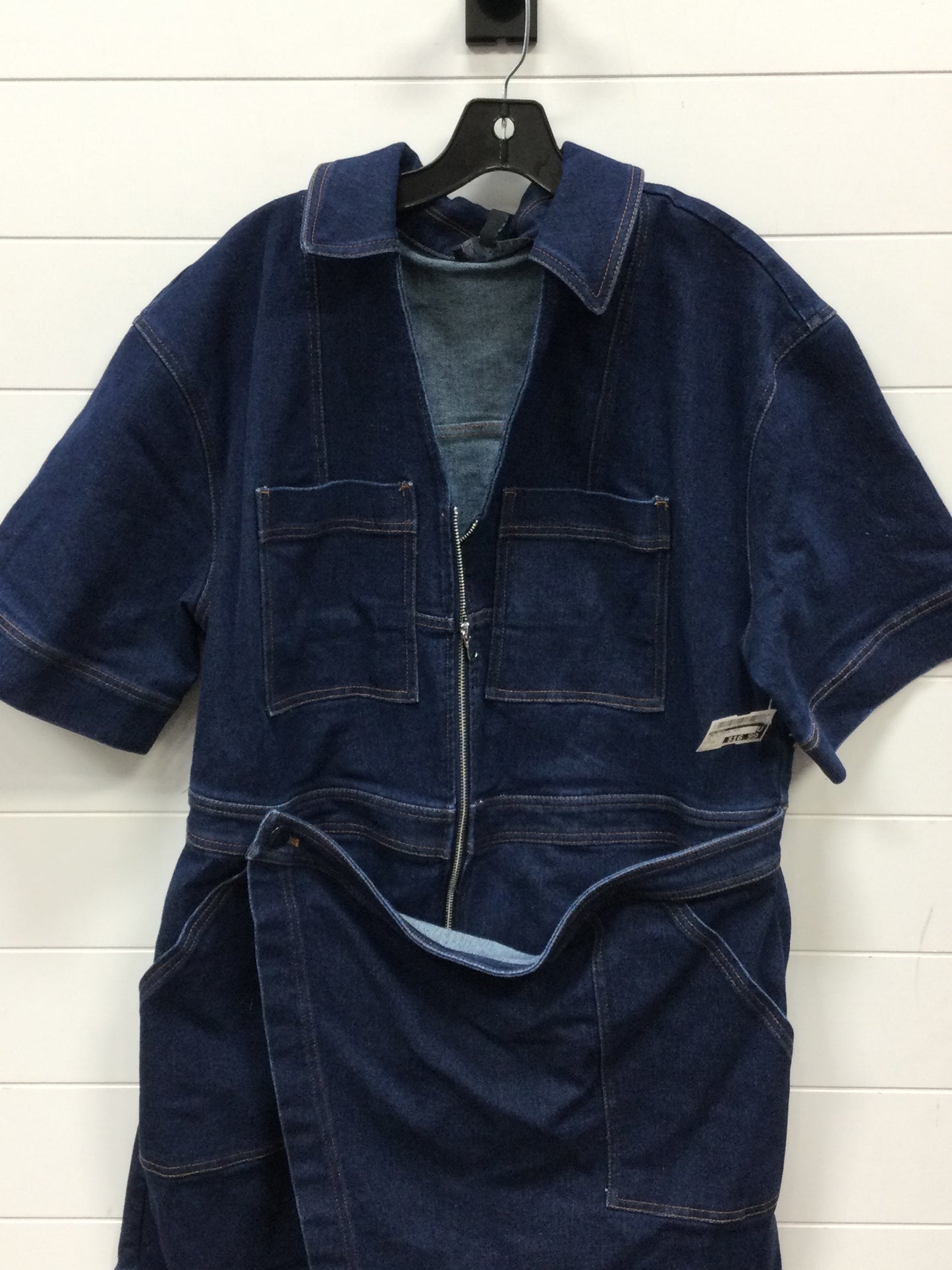 Dress Casual Midi By Eloquii In Blue Denim, Size:18