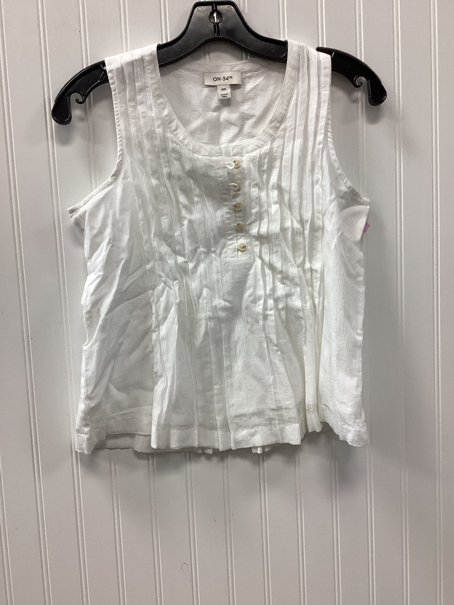 Top Sleeveless By On 34Th In White, Size:Xxs