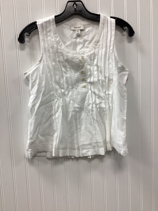 Top Sleeveless By On 34Th In White, Size:Xxs