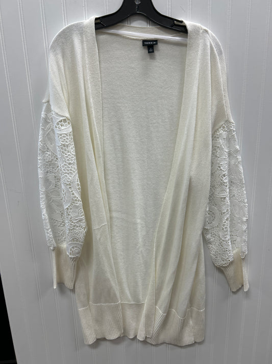 Cardigan By Torrid In Cream, Size:2X