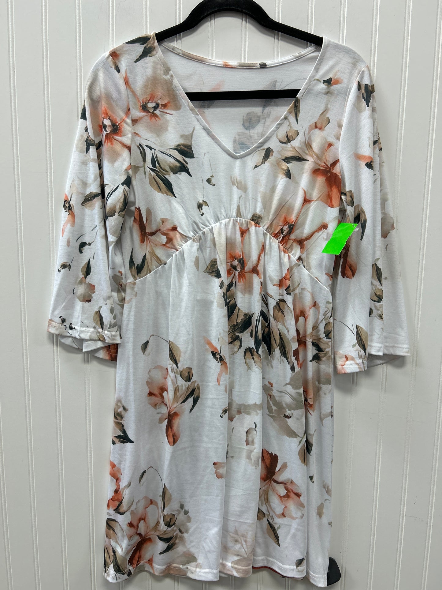 Dress Casual Midi By Cmc In Floral Print, Size:S