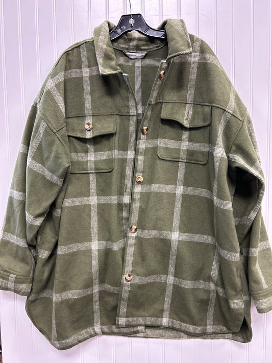 Jacket Fleece By Sonoma In Green, Size:2X