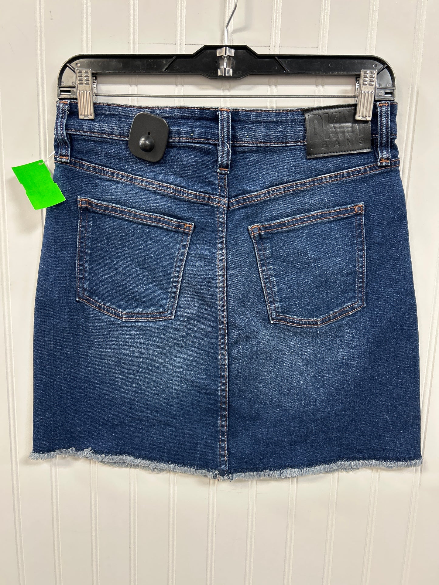 Skirt Mini & Short By Dkny In Blue Denim, Size:2