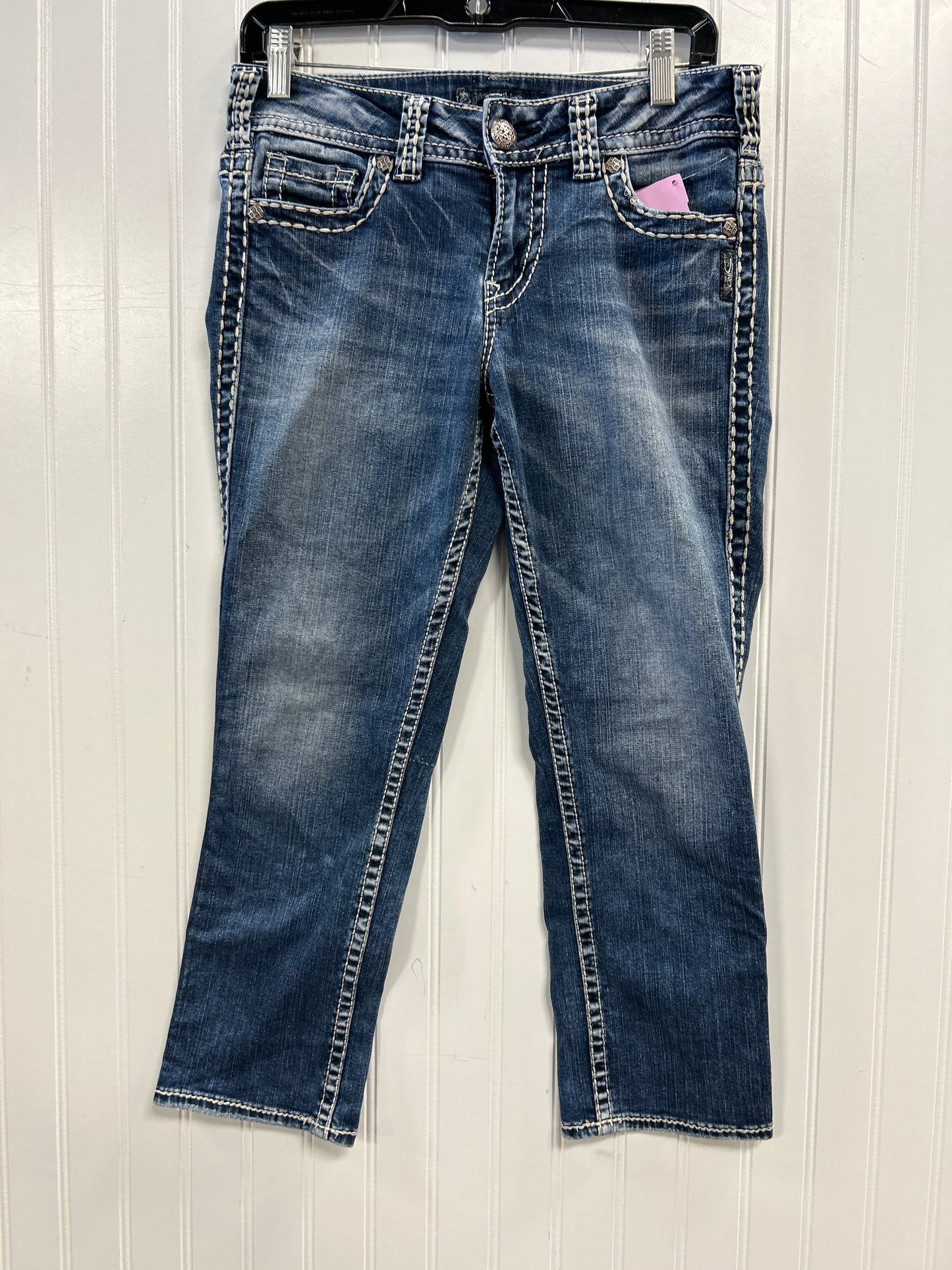 Capris By Silver In Blue Denim, Size:6