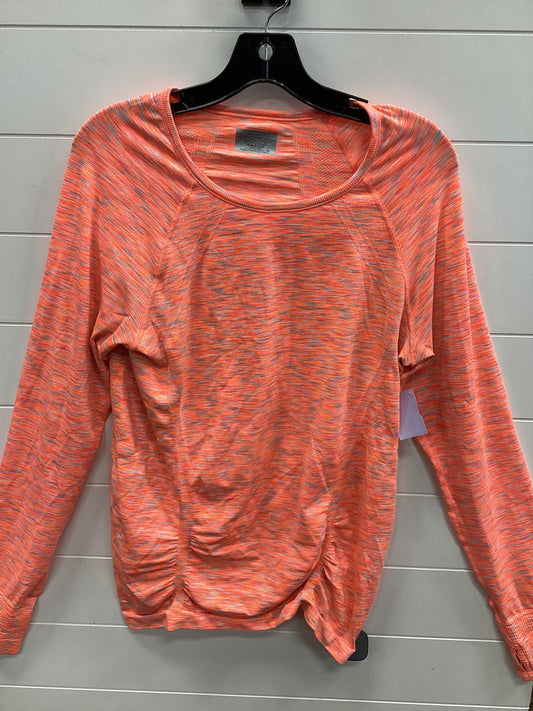 Athletic Top Ls Collar By Athleta In Orange, Size:Xl