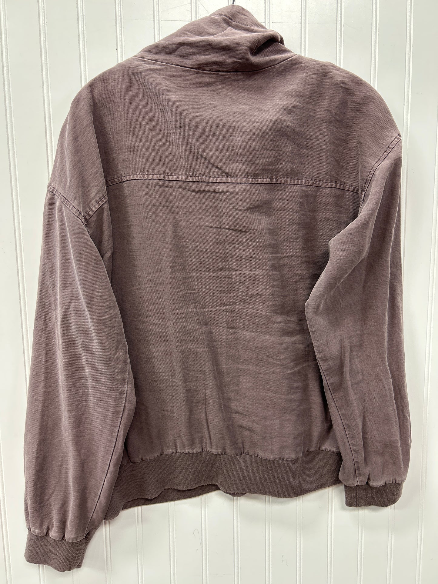 Jacket Moto By Maurices In Maroon, Size:L