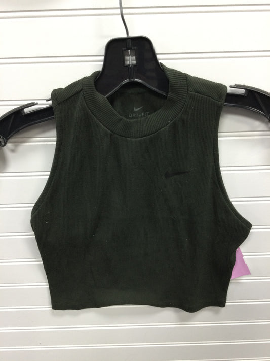 Athletic Tank Top By Nike Apparel In Green, Size:S