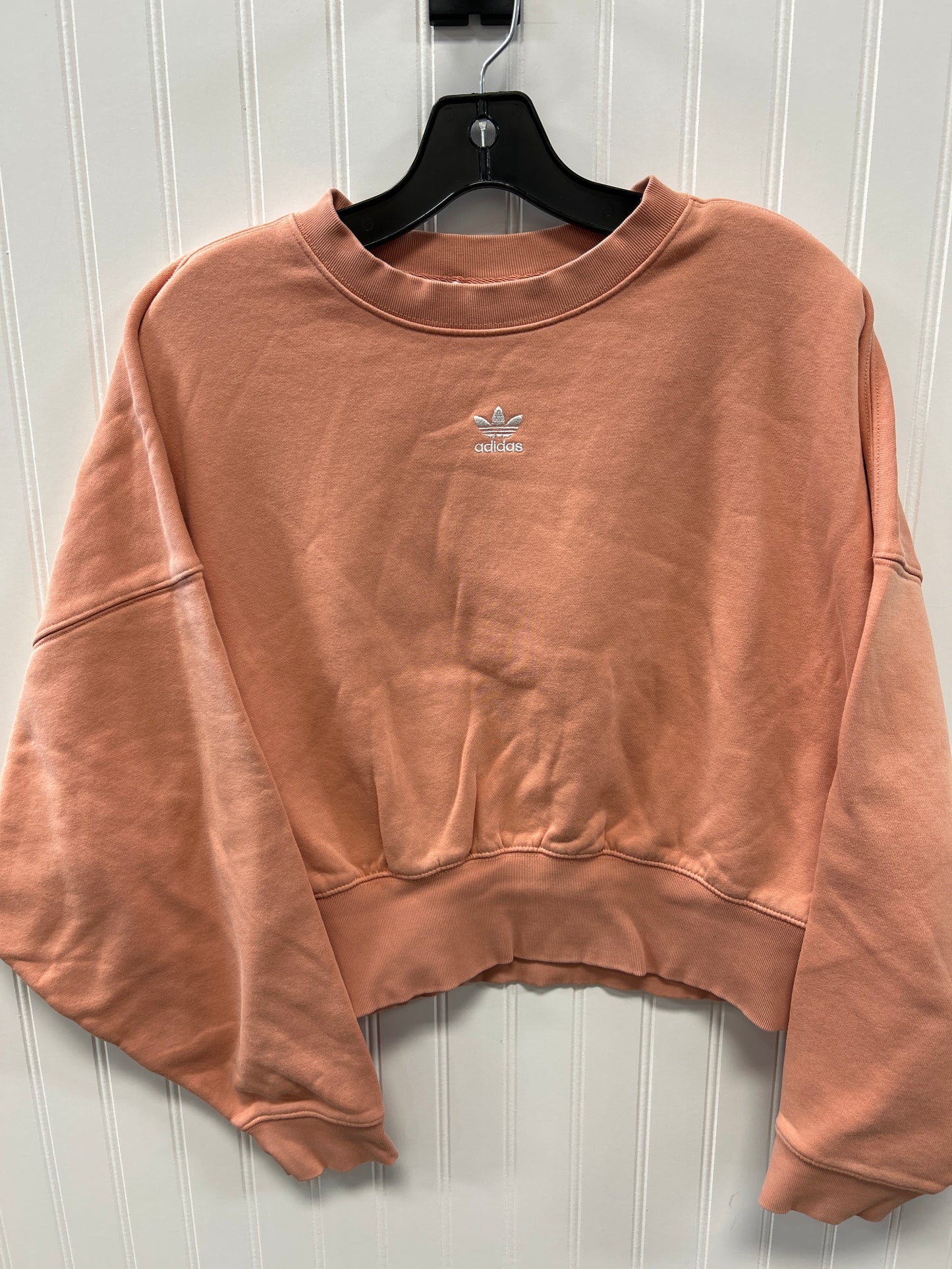 Athletic Sweatshirt Crewneck By Adidas In Pink, Size:Xs
