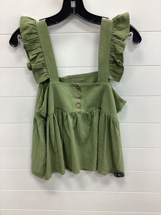 Top Sleeveless By Cmc In Green, Size:M