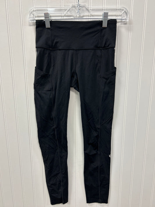 Athletic Leggings By Lululemon In Black, Size:4
