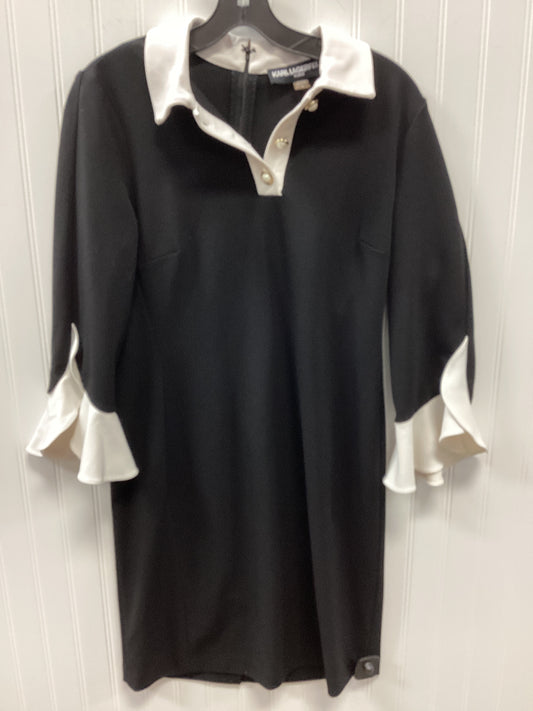Dress Work By Karl Lagerfeld In Black, Size:4