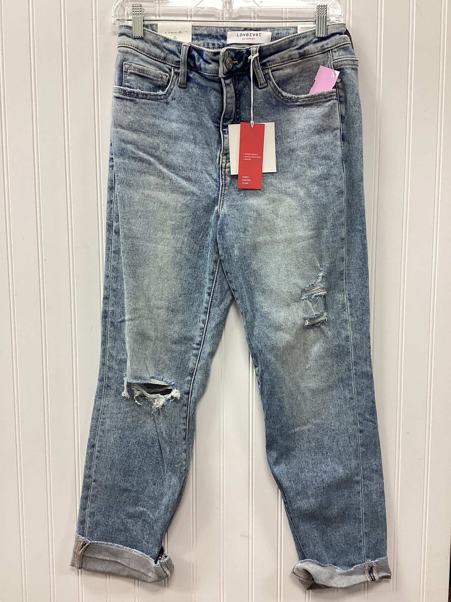 Jeans Straight By Vervet In Blue Denim, Size:6