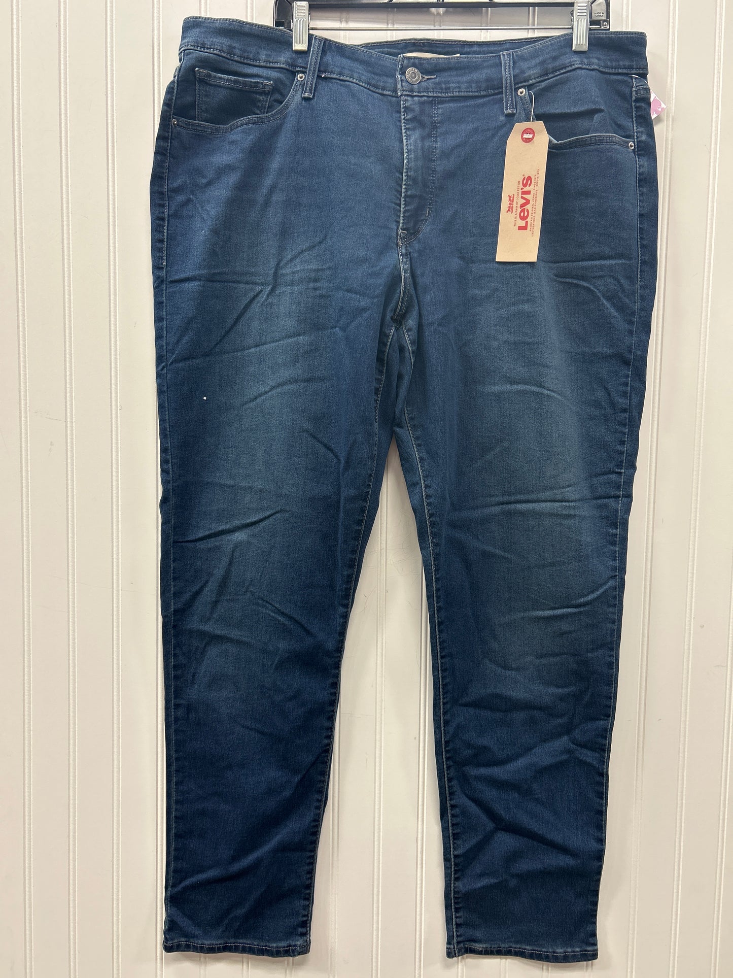 Jeans Jeggings By Levis In Blue Denim, Size:22 NWT