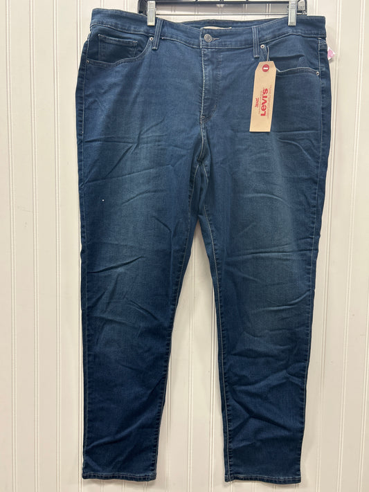 Jeans Jeggings By Levis In Blue Denim, Size:22 NWT