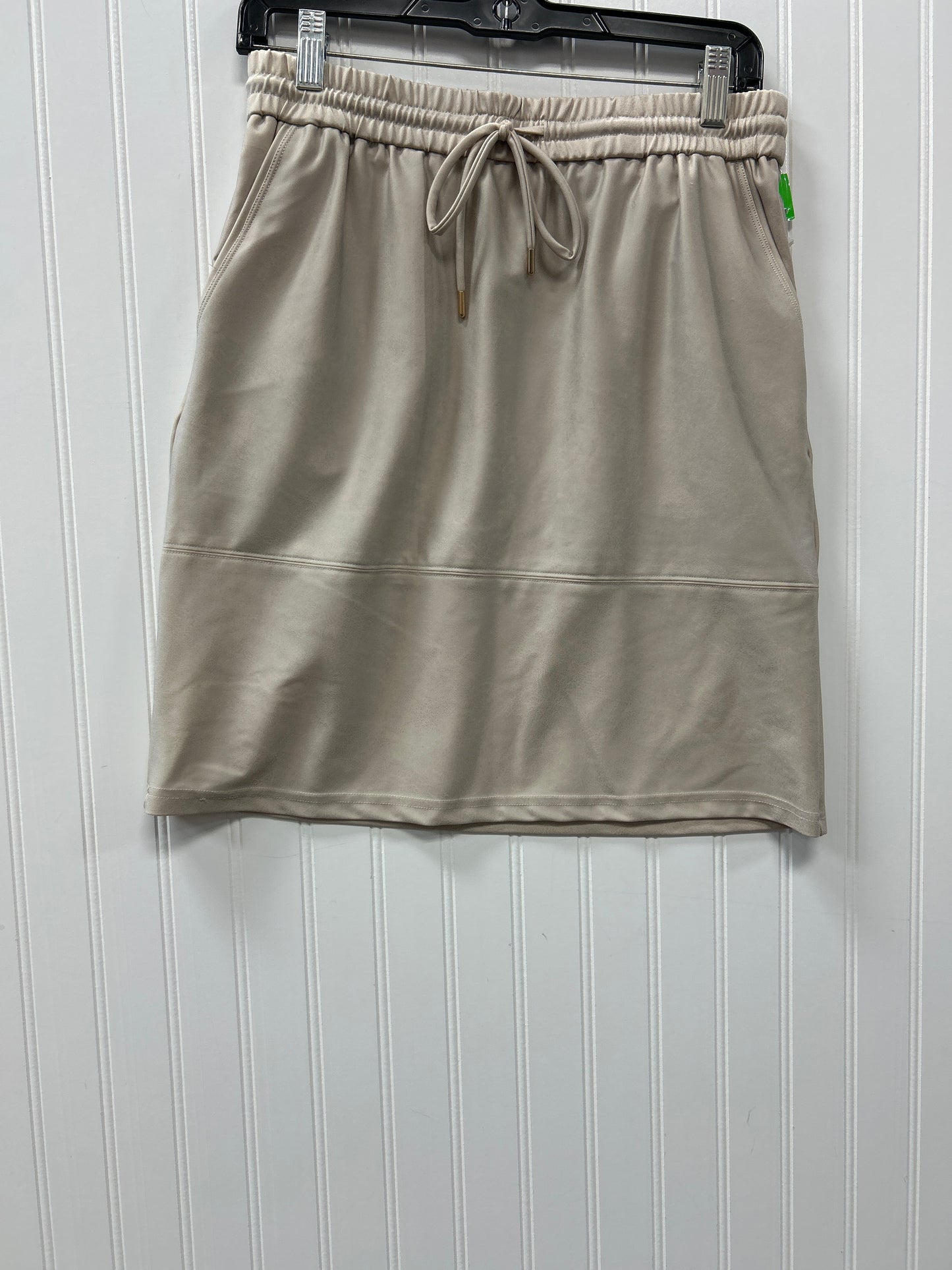 Skirt Midi By Maison Damelie In Taupe, Size:Xs