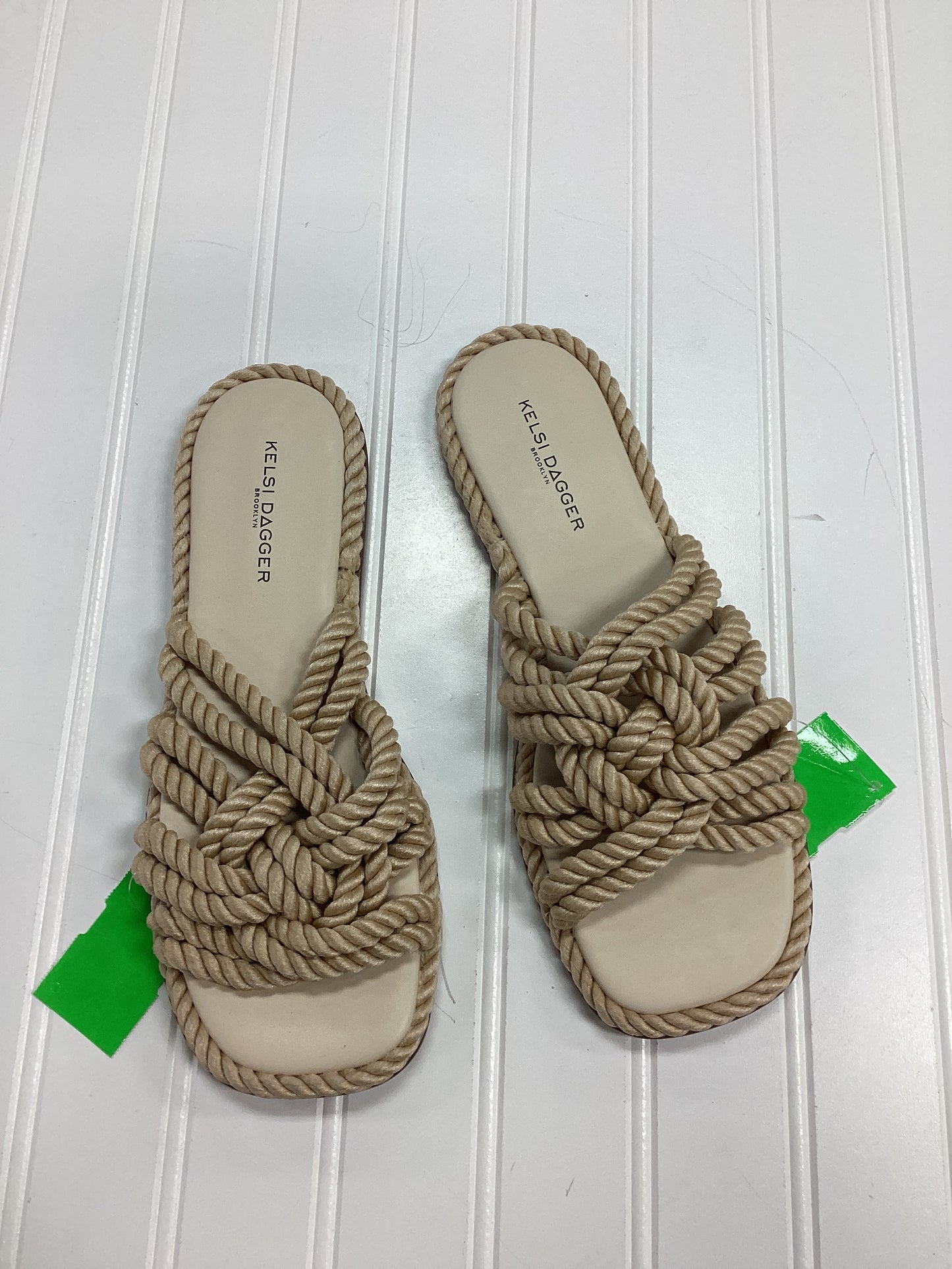 Sandals Flats By Kelsi Dagger In Cream, Size:8