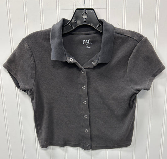 Blouse Ss By Cmc In Grey, Size:M