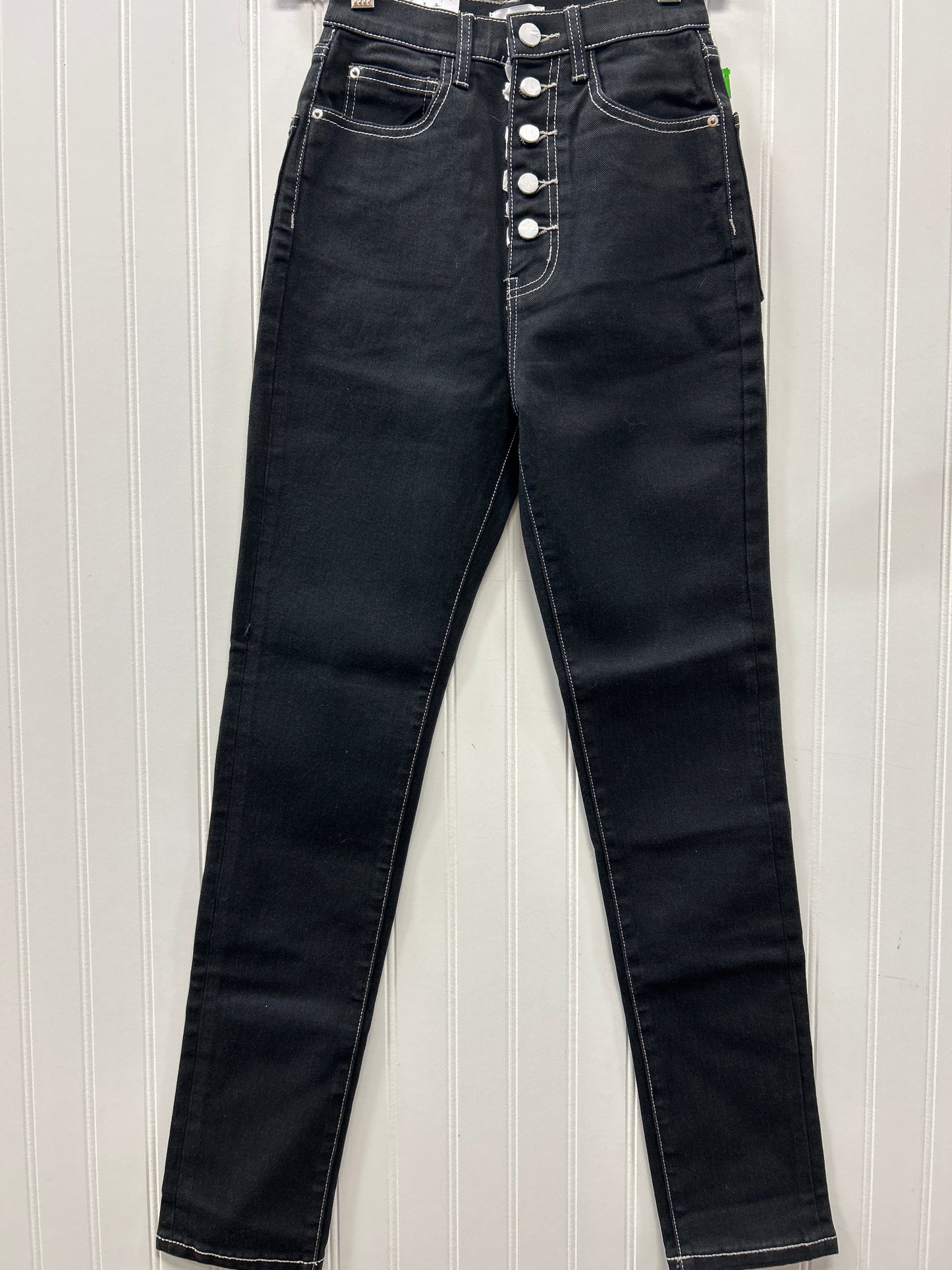 Jeans Skinny By Cmb In Black Denim, Size:0