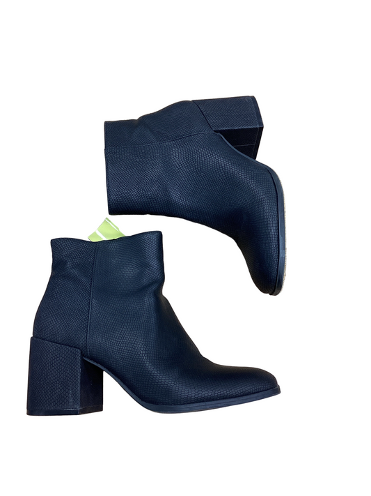 Boots Ankle Heels By Mix No 6 In Black, Size:9